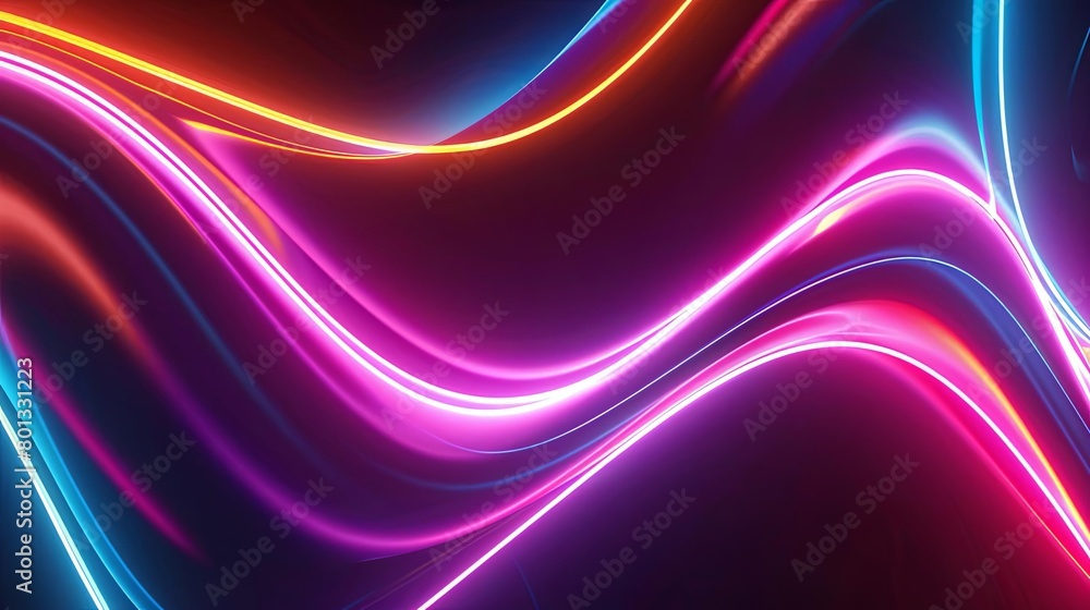Poster an abstract image featuring a colorful array of shapes and lines, including a triangle, a square, a