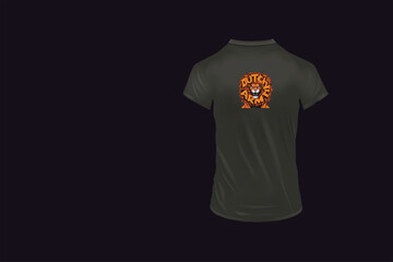 Tiger t-shirt design. AI