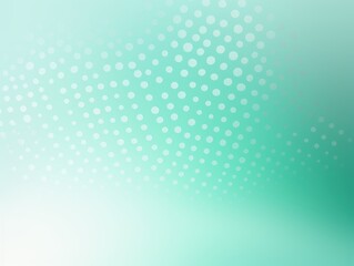 Mint green halftone gradient background with dots elegant texture empty pattern with copy space for product design or text copyspace 