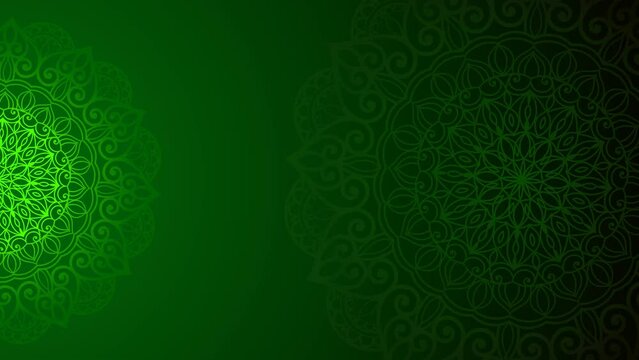 Motion pictures, luxury brown background, with gold floral ornaments creeping