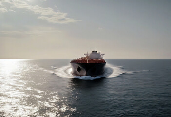 'sea oil sailing open front tanker view Aerial side ship Tanker Oil Ship Sea Vessel Aerial Offshore Fuel Cargo Transport Gas Petroleum Boat Big Tank Port Container Export Carrier Maritime Trade Ocean'