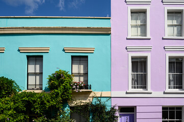 Fototapeta na wymiar colorful facade of a building