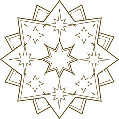 Beautiful mandala art, vector mandala design
