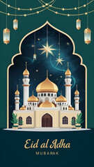 Islamic background for Eid al-Adha.