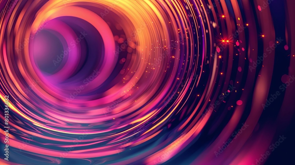 Poster an abstract background featuring a circular design with a isolated background, surrounded by a red