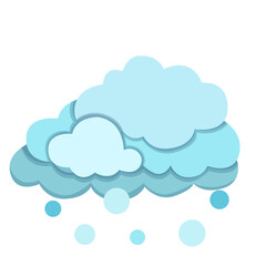 Hail Weather Forecast Icon Vector Design