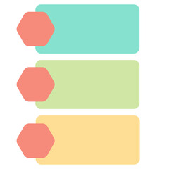 Infographic List Vector Design with 3 Step or Process