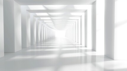 3D Light White Background