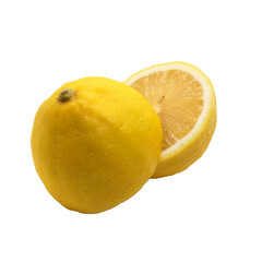 
lemon isolated on white