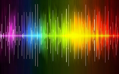 
A colorful wave of sound with a rainbow of colors
. Generative AI