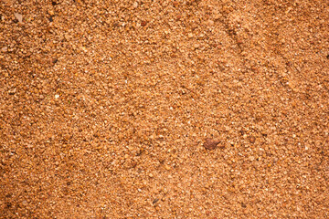 Close shot of a rough sandy soil 