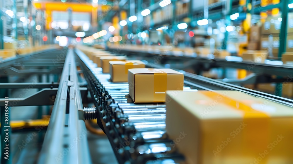 Poster automated packaging line in high-efficiency factory