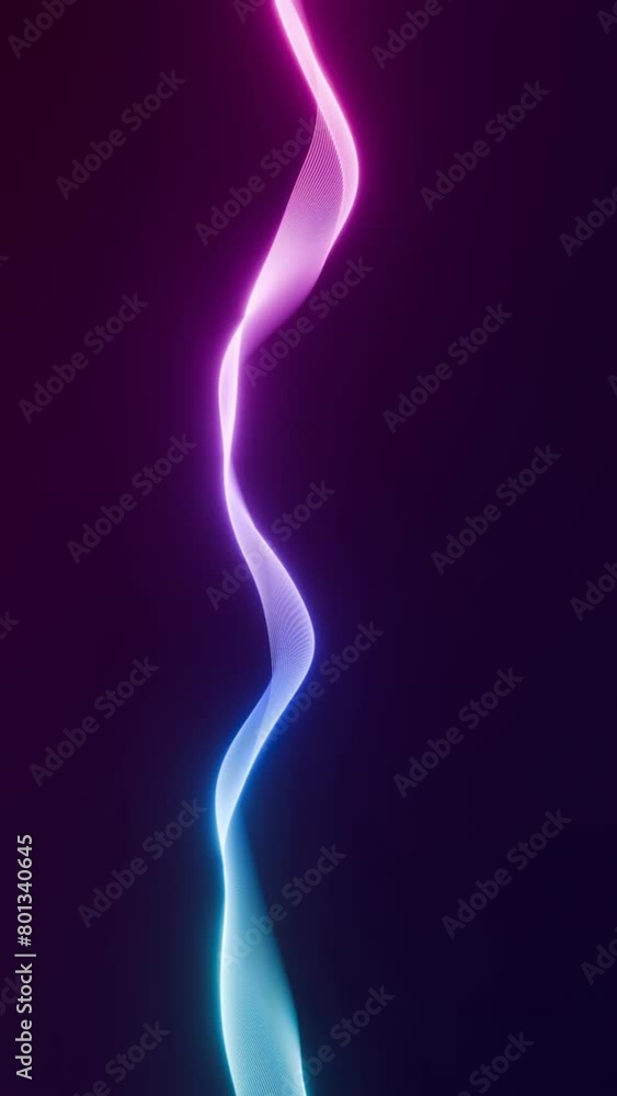 Canvas Prints abstract colorful futuristic animated wave lines background, 4k seamless loop backdrop video as tech