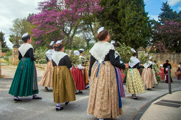 Défilé traditionnel de Provence.