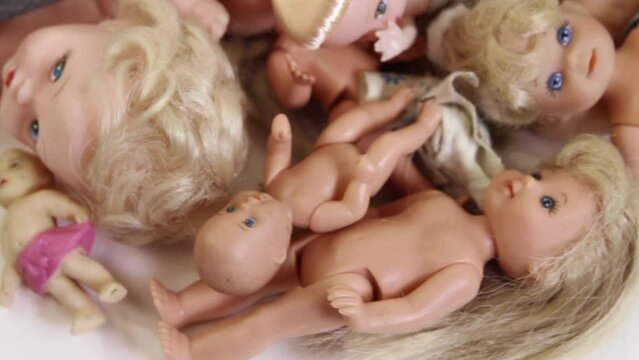 Used different simple cheap dolls
