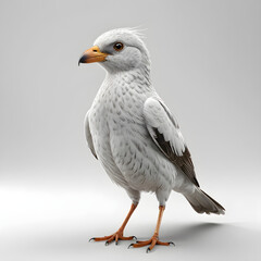 seagull isolated on white - obrazy, fototapety, plakaty