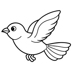 Bird coloring book vector illustration (54)
