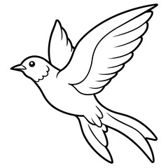 Bird coloring book vector illustration (71)