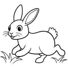 cute bunny coloring book vector (16)