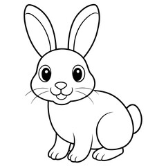 cute bunny coloring book vector (23)