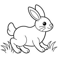 cute bunny coloring book vector (26)