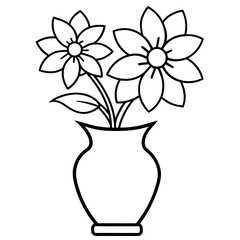 Flower coloring book design vector (21)