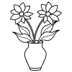Flower coloring book design vector (27)