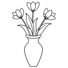 Flower coloring book design vector (29)