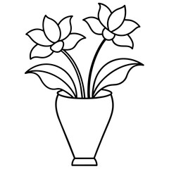 Flower coloring book design vector (33)