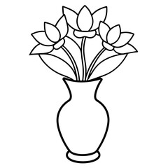 Flower coloring book design vector (35)