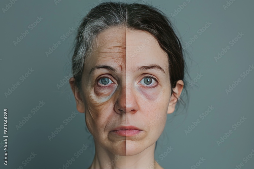 Poster aging capitis treatments depicted through bone and density integrate smoothing age and bleaching int