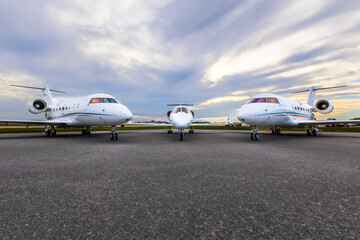 Aviation Photos of 2 planes both interior and exterior photos.