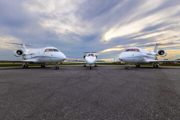 Aviation Photos of 2 planes both interior and exterior photos.