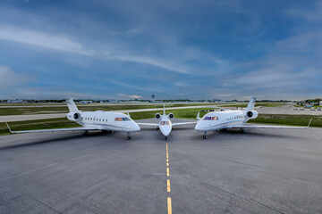 Aviation Photos of 2 planes both interior and exterior photos.