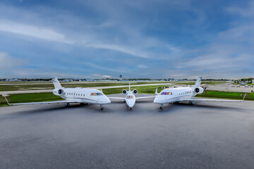 Aviation Photos of 2 planes both interior and exterior photos.