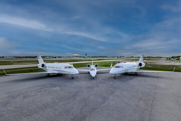 Aviation Photos of 2 planes both interior and exterior photos.