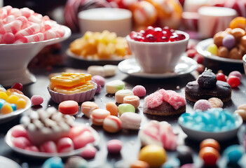 'sweet dessert all things candies Table sweets sort Background Food Kids Table Party Birthday Chocolate Fruit Color Red Candy Healthy Colorful Diet New Dessert Sugar Meal Snack Calories Confectionery'