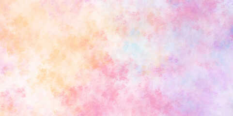 Abstract soft colorful grunge texture painted with watercolor stains. beautiful bright brush painted colorful background for lovely and graphics design. Vintage minimal delicate paint background.