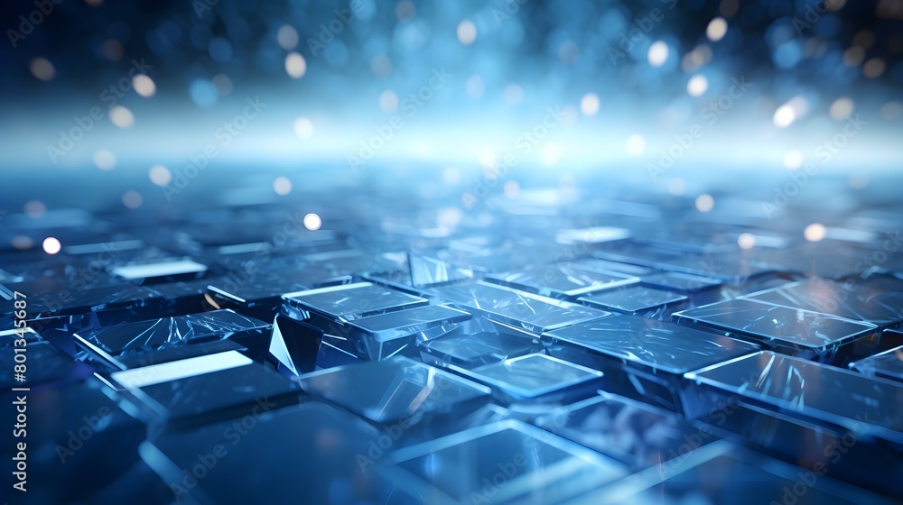 Poster step into the future of technology and science with a mesmerizing abstract background, featuring a d