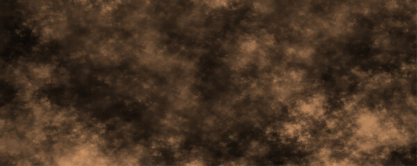 Brown background with clouds, dark brown grunge texture with grainy, Light ink canvas for modern creative grunge design. Watercolor on deep brown paper background. Vivid textured aquarelle painted