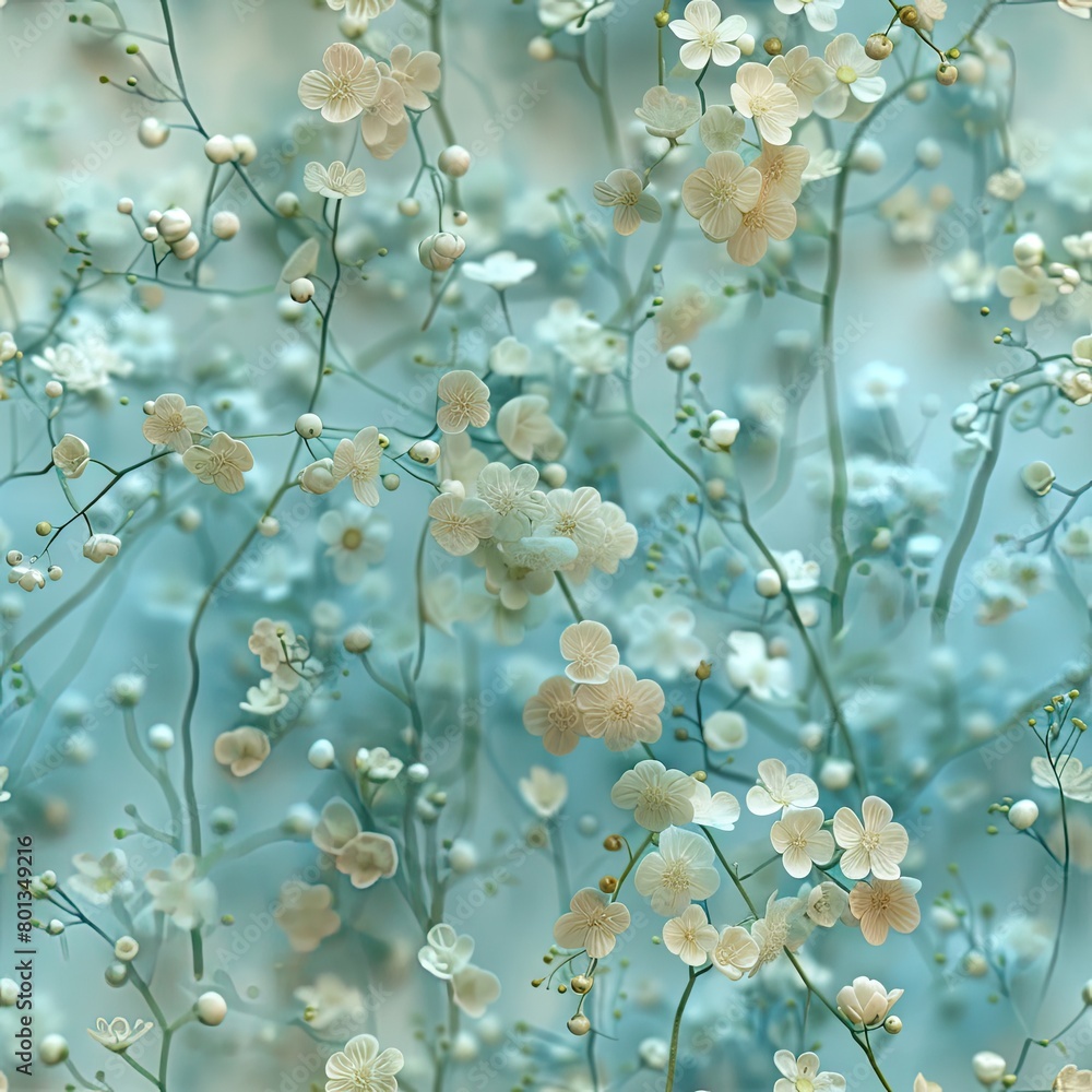 Poster background with flowers