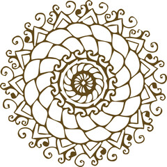 Beautiful mandala art, vector mandala design