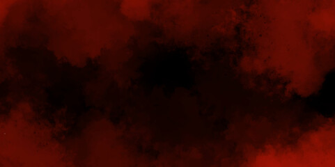 Red realistic fog or mist brush effect smoke vape texture overlays vector cloud. Abstract smoke exploding cumulus clouds. Eerie black background with billowing red smoke on black