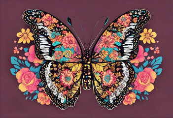 '90s groovy Day T-Shirt Design 80s Blessed butterfly leopard colorful Texture Style Mother's flower mama SVG V7 Retro Mother Mama Day Svg Print Background Vector Flower Woman Texture Design Vintage'