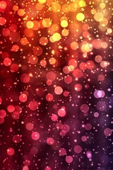 Vibrant yellow, orange, and red gradient light bokeh background for artistic effects