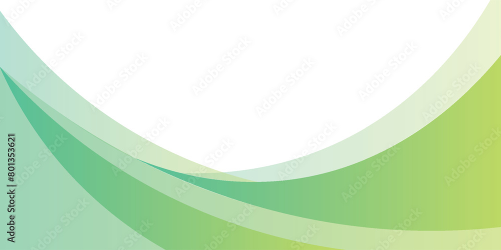 Poster template banner with green gradient color. design with liquid shape. vector ilustration.