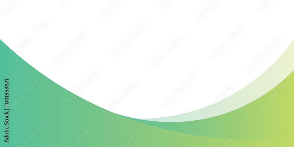 Poster template banner with green gradient color. design with liquid shape. vector ilustration.