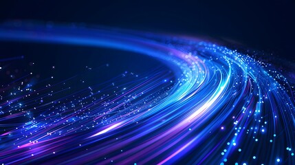 Blue light streak, fiber optic, speed line, futuristic background for 5g or 6g technology wireless data transmission, high-speed internet in abstract. internet network concept. vector design.