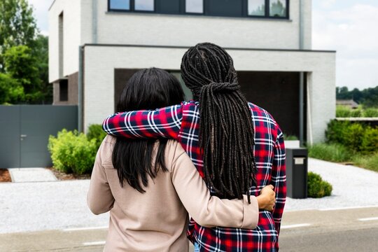 Couple moving into new home