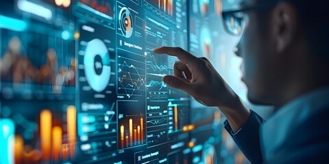 Customizable dashboard for planning and tracking personal development goals concept of learning and self improvement